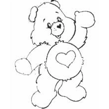 Dessin à colorier: Bisounours / Calinours (Dessins animés et séries animées) #37128 - Coloriages à Imprimer Gratuits