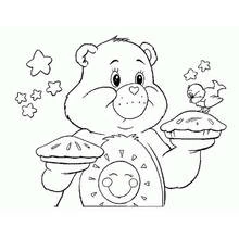 Dessin à colorier: Bisounours / Calinours (Dessins animés et séries animées) #37188 - Coloriages à Imprimer Gratuits
