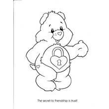 Dessin à colorier: Bisounours / Calinours (Dessins animés et séries animées) #37209 - Coloriages à Imprimer Gratuits