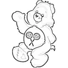 Dessin à colorier: Bisounours / Calinours (Dessins animés et séries animées) #37213 - Coloriages à Imprimer Gratuits