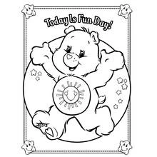 Dessin à colorier: Bisounours / Calinours (Dessins animés et séries animées) #37282 - Coloriages à Imprimer Gratuits