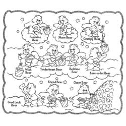 Dessin à colorier: Bisounours / Calinours (Dessins animés et séries animées) #37405 - Coloriages à Imprimer Gratuits