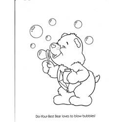 Dessin à colorier: Bisounours / Calinours (Dessins animés et séries animées) #37560 - Coloriages à Imprimer Gratuits