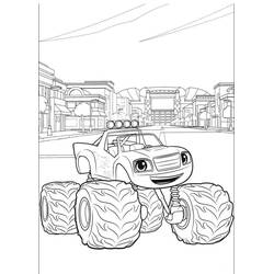 Dessin à colorier: Blaze et les Monster Machines (Dessins animés et séries animées) #199449 - Coloriages à Imprimer Gratuits