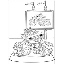 Dessin à colorier: Blaze et les Monster Machines (Dessins animés et séries animées) #199454 - Coloriages à Imprimer Gratuits
