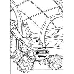 Dessin à colorier: Blaze et les Monster Machines (Dessins animés et séries animées) #199459 - Coloriages à Imprimer Gratuits