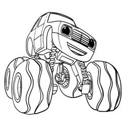 Dessin à colorier: Blaze et les Monster Machines (Dessins animés et séries animées) #199465 - Coloriages à Imprimer Gratuits