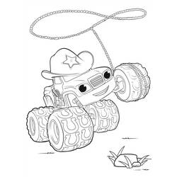 Dessin à colorier: Blaze et les Monster Machines (Dessins animés et séries animées) #199467 - Coloriages à Imprimer Gratuits