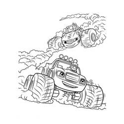 Dessin à colorier: Blaze et les Monster Machines (Dessins animés et séries animées) #199470 - Coloriages à Imprimer Gratuits