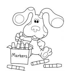 Dessin à colorier: Blue’s Clues (Dessins animés et séries animées) #207903 - Coloriages à Imprimer Gratuits