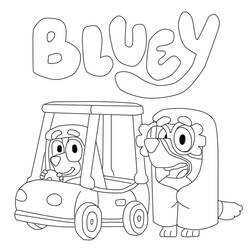 Dessin à colorier: Bluey (Dessins animés et séries animées) #179259 - Coloriages à Imprimer Gratuits