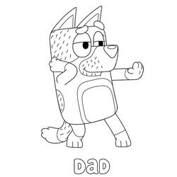 Dessin à colorier: Bluey (Dessins animés et séries animées) #179261 - Coloriages à Imprimer Gratuits
