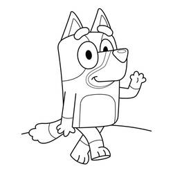 Dessin à colorier: Bluey (Dessins animés et séries animées) #179262 - Coloriages à Imprimer Gratuits