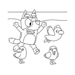 Dessin à colorier: Bluey (Dessins animés et séries animées) #179266 - Coloriages à Imprimer Gratuits