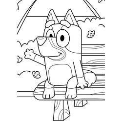 Dessin à colorier: Bluey (Dessins animés et séries animées) #179269 - Coloriages à Imprimer Gratuits