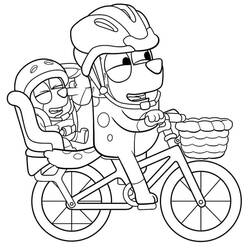 Dessin à colorier: Bluey (Dessins animés et séries animées) #179270 - Coloriages à Imprimer Gratuits