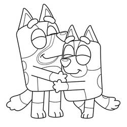 Dessin à colorier: Bluey (Dessins animés et séries animées) #179271 - Coloriages à Imprimer Gratuits