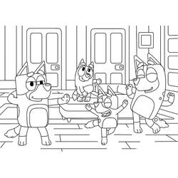 Dessin à colorier: Bluey (Dessins animés et séries animées) #179272 - Coloriages à Imprimer Gratuits