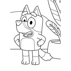 Dessin à colorier: Bluey (Dessins animés et séries animées) #179278 - Coloriages à Imprimer Gratuits