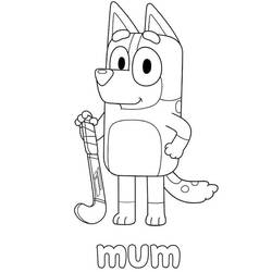 Dessin à colorier: Bluey (Dessins animés et séries animées) #179282 - Coloriages à Imprimer Gratuits