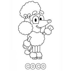 Dessin à colorier: Bluey (Dessins animés et séries animées) #179284 - Coloriages à Imprimer Gratuits