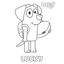 Dessin à colorier: Bluey (Dessins animés et séries animées) #179287 - Coloriages à Imprimer Gratuits
