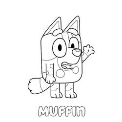 Dessin à colorier: Bluey (Dessins animés et séries animées) #179290 - Coloriages à Imprimer Gratuits
