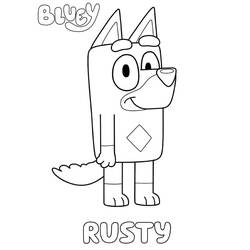 Dessin à colorier: Bluey (Dessins animés et séries animées) #179291 - Coloriages à Imprimer Gratuits
