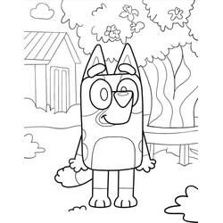 Dessin à colorier: Bluey (Dessins animés et séries animées) #219503 - Coloriages à Imprimer Gratuits