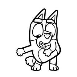 Dessin à colorier: Bluey (Dessins animés et séries animées) #219504 - Coloriages à Imprimer Gratuits