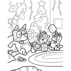 Dessin à colorier: Bluey (Dessins animés et séries animées) #219506 - Coloriages à Imprimer Gratuits