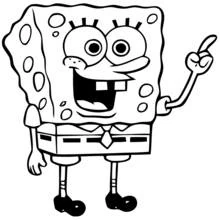Dessin à colorier: Bob l'Éponge (Dessins animés et séries animées) #33371 - Coloriages à Imprimer Gratuits