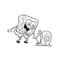 Dessin à colorier: Bob l'Éponge (Dessins animés et séries animées) #33377 - Coloriages à Imprimer Gratuits