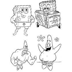 Coloriage Bob l'Éponge (Dessins animés et séries animées) #33386, dessin gratuit prêt à imprimer