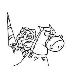 Dessin Bob l'Éponge (Dessins animés et séries animées) #33423 à colorier pour petits et grands