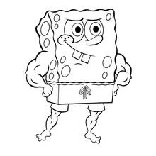 Dessin à colorier: Bob l'Éponge (Dessins animés et séries animées) #33482 - Coloriages à Imprimer Gratuits