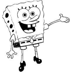 Joli coloriage Bob l'Éponge (Dessins animés et séries animées) #33500, prêt à imprimer