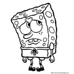 Dessin à colorier: Bob l'Éponge (Dessins animés et séries animées) #33615 - Coloriages à Imprimer Gratuits