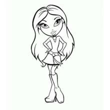 Dessin à colorier: Bratz (Dessins animés et séries animées) #32390 - Coloriages à Imprimer Gratuits
