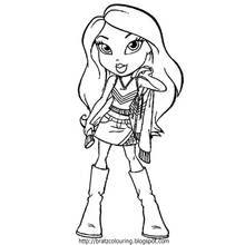 Dessin à colorier: Bratz (Dessins animés et séries animées) #32411 - Coloriages à Imprimer Gratuits