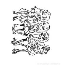 Coloriage à imprimer Bratz (Dessins animés et séries animées) #32474 pour enfants et adultes