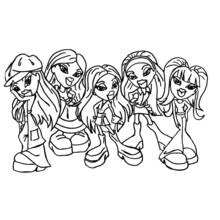 Dessin à colorier: Bratz (Dessins animés et séries animées) #32528 - Coloriages à Imprimer Gratuits