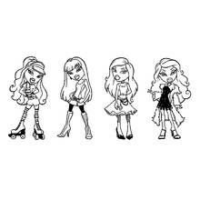 Dessin à colorier: Bratz (Dessins animés et séries animées) #32530 - Coloriages à Imprimer Gratuits