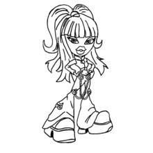 Dessin à colorier: Bratz (Dessins animés et séries animées) #32572 - Coloriages à Imprimer Gratuits