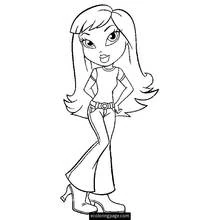 Dessin à colorier: Bratz (Dessins animés et séries animées) #32620 - Coloriages à Imprimer Gratuits