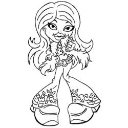 Illustration au trait Bratz (Dessins animés et séries animées) #32625 prête à colorier