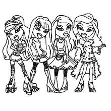 Dessin à colorier: Bratz (Dessins animés et séries animées) #32666 - Coloriages à Imprimer Gratuits