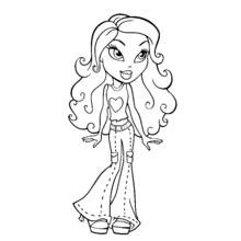 Dessin à colorier: Bratz (Dessins animés et séries animées) #32750 - Coloriages à Imprimer Gratuits