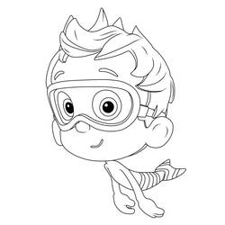 Dessin à colorier: Bubulle Guppies (Dessins animés et séries animées) #199346 - Coloriages à Imprimer Gratuits