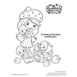 Dessin à colorier: Charlotte aux fraises / Fraisinette (Dessins animés et séries animées) #35732 - Coloriages à Imprimer Gratuits